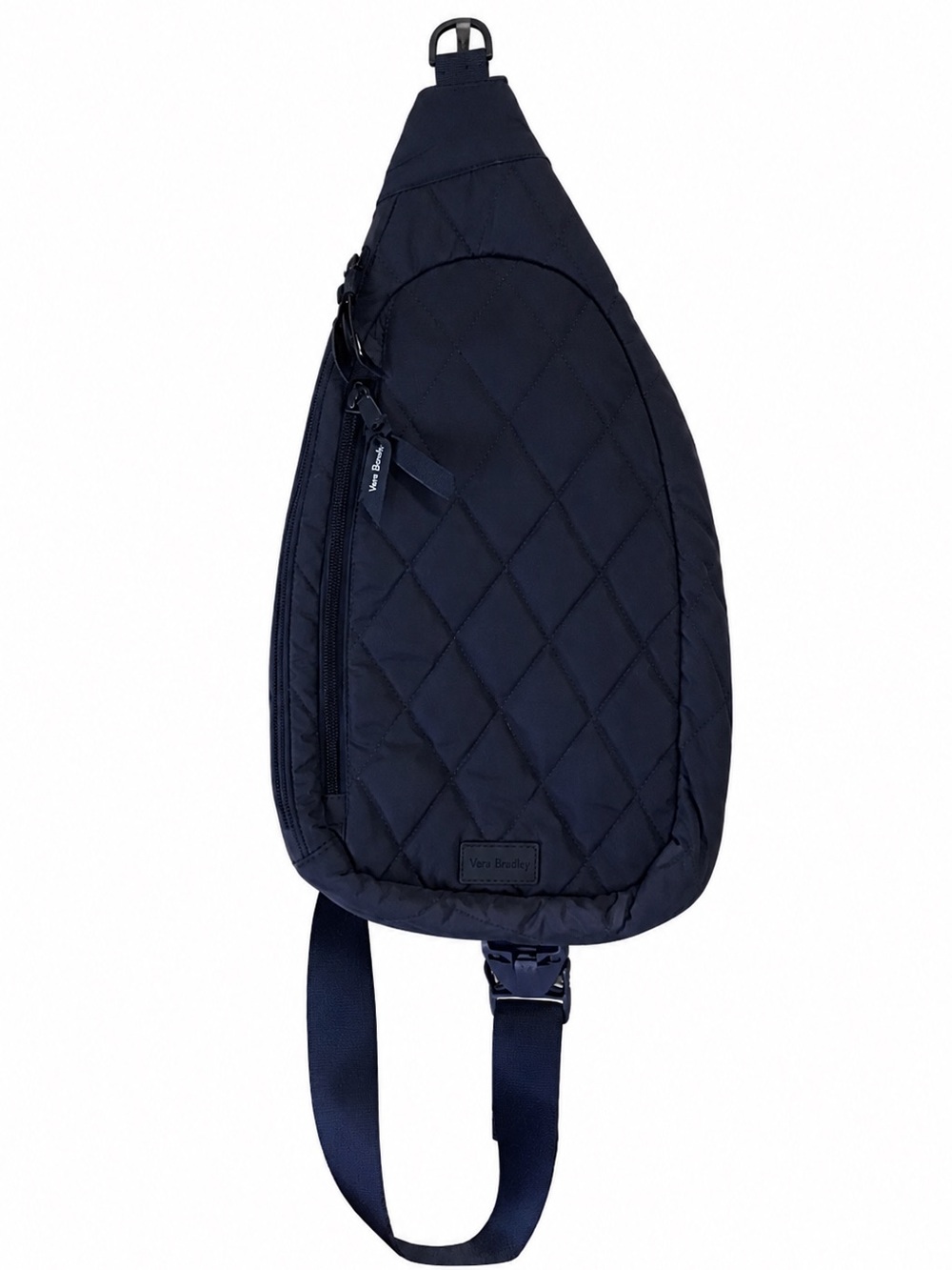 Vera Bradley Women's Ultralight Essential Scroll Navy Quilted Sling Backpack - Picture 2 of 10